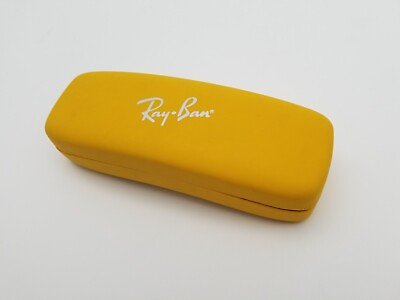 #ad Ray Ban Yellow Slim Hard Clamshell Glasses Sunglasses Case Red Inside CASE ONLY $11.87