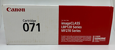 #ad NEW Genuine Canon 071 Original Standard Yield Laser Toner Cartridge OEM Black $37.95