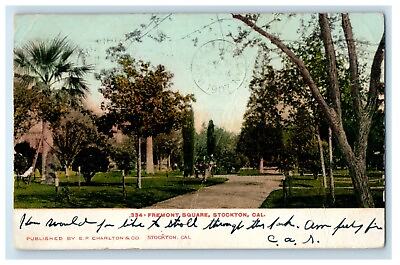 #ad #ad 1907 Fremont Square Stockton California CA Ingersoll Ontario Canada Postcard $4.95