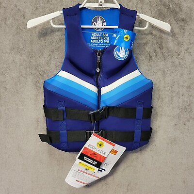 #ad Body Glove Life Jacket Mens Dual Size small Medium Blue Black USCG Approved New $29.99