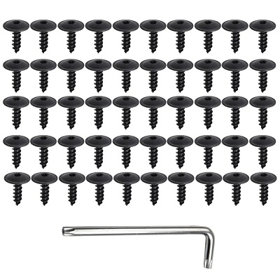 #ad Premium Screw Set for Car Undertray Fenders 50pcs Bolt Retainers with Wrench $13.15