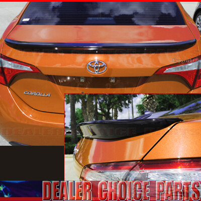 #ad For 2014 2017 2018 2019 TOYOTA Corolla Factory Style Spoiler PAINTED GLOSS BLACK $76.38