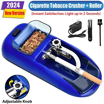 #ad Electric Automatic Cigarette Rolling Machine Tobacco Injector Maker Roller USA $16.89