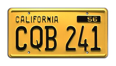#ad Christine 1958 Plymouth Fury CQB 241 STAMPED Replica Prop License Plate $17.00