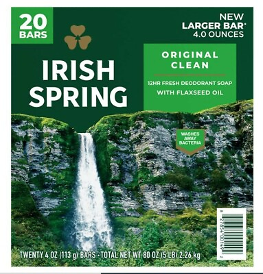 #ad 20 Irish Spring Original Deodorant Soap 4 oz. $18.75
