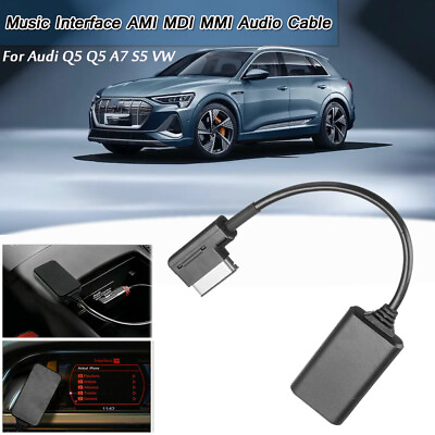 #ad AMI MMI MDI Audio AUX Cable Music Power Car Interface For Audi VW A3 Q5 iPhone $12.59