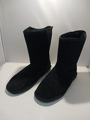 #ad #ad Lamo Mens Black Snow Winter Boots Sheepskin Size 11 $43.05