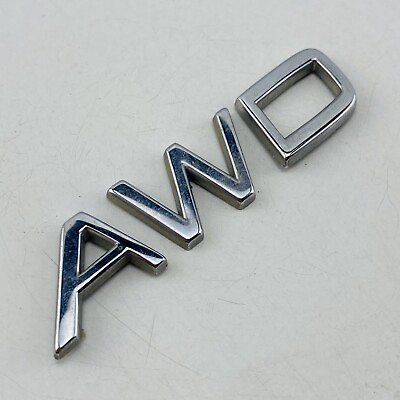 #ad 01 02 03 04 05 06 Volvo S60 AWD Emblem Letters Logo Badge Rear Chrome OEM E78 $12.50