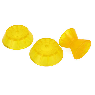 #ad Car Marine Bow Shape Roller 3 Parts Drag Reduction Yellow PVC Moulded For Camper $36.50
