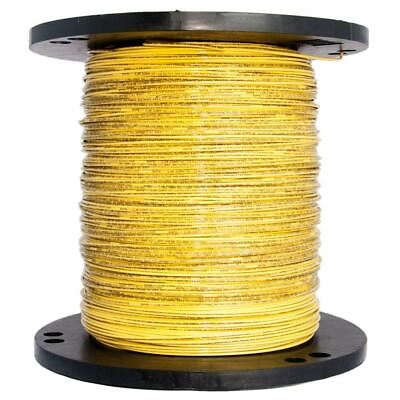 #ad Southwire Wire 2500 Ft THHN Solid Heat Resistant Non Grounded Copper Yellow $528.95