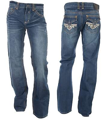 #ad Xtreme Couture By Affliction Men#x27;s Denim Jean Bootcut bootcut Newport INSEAM 32 $64.95