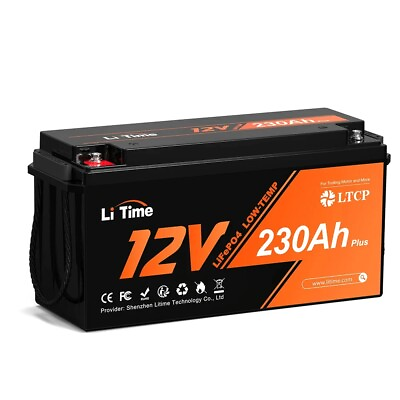 #ad #ad Litime 12V 230Ah Plus Lithium Battery Deep Cycle LiFePO4 W Low Temp Protection $495.99