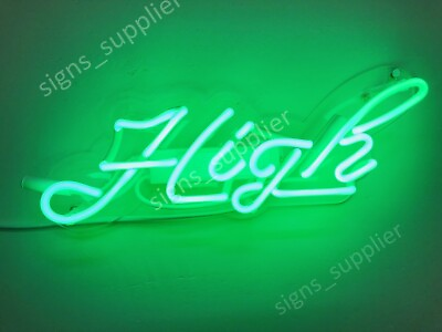 #ad 14quot;x5quot; High Neon Sign Light Lamp Glass Gift Bedroom Party Wall Display ZS629 $79.98