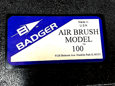 #ad Badger Airbrush 100 IL With Case. EXCELLENT UNUSED CONDITION $76.99