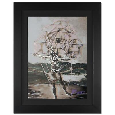 #ad Ringo quot;Man Shipquot; signed canvas original art framed $920.00