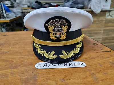 #ad #ad Us Navy Officer Visor Cap US Navy Commander captain Rank Cap In All Sizes $45.60