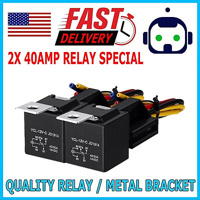 #ad #ad 5Pin Automotive Car Relay Switch SPDT Harness Socket Waterproof 40A DC 12V 12AWG $6.99