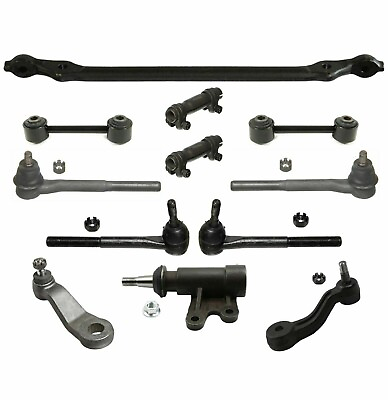 #ad 12 Pc Steering Kit Idler amp; Pitman Arm Center Link Tie Rod Ends for Chevrolet GMC $150.38