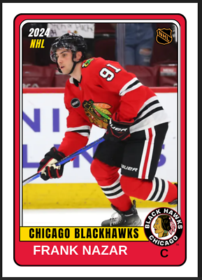 #ad #ad 2023 24 Frank Nazar Future Stars NHL Rookie Chicago Blackhawks #91 $9.99