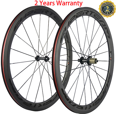 #ad #ad Superteam Road Bike Wheels 50mm Carbon Fiber Wheelset Clincher Bicycle Wheelset $321.03