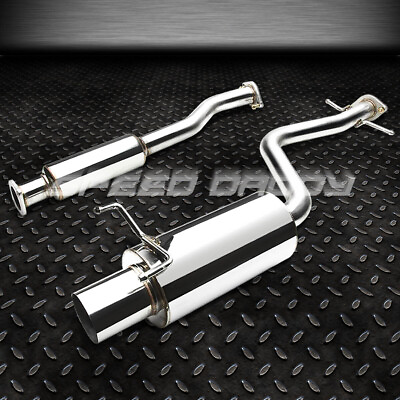 #ad STAINLESS STEEL CAT BACK EXHAUST 4quot;TIP MUFFLER FOR 01 05 IS300 ALTEZZA 2JZ GE $133.88