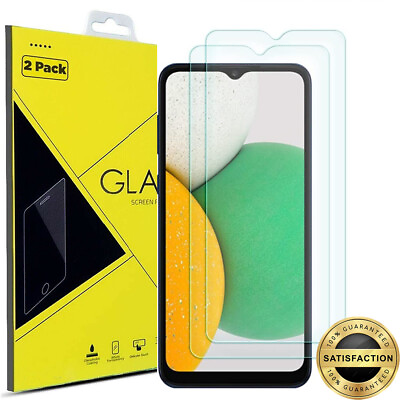 #ad 2Pack 9H Tempered Glass Screen Protector for Samsung Galaxy A03s A03 $3.69