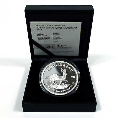 #ad 2020 South African Krugerrand 2 oz .999 Silver Proof SKU:CPC6003 $159.99
