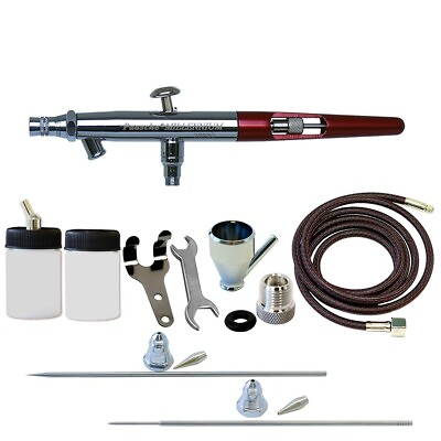 MIL 3AS Paasche Millenium Double Action Siphon Feed Airbrush Set w 3 Heads $97.00