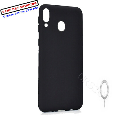 #ad Ultra Thin Slim Soft TPU Protective Case Cover for Samsung Galaxy A20 Smartphone $13.93