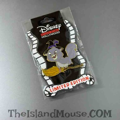 #ad Rare Disney LE 300 DSSH Villains Yzma Cat Witch Halloween Broom Pin N4:130495 $34.95