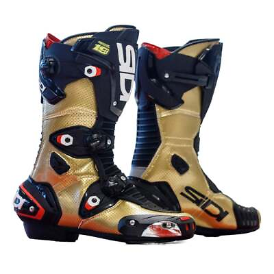 #ad Sidi MAG 1 Air Bautista Limited Edition Racing Boots Gold Black New Fast S... $376.13