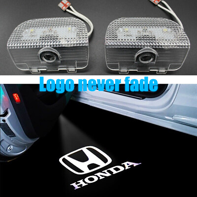 #ad New 2x LED Door Light Projector Courtesy Ghost Shadow Step Puddle Lamp For HONDA $17.88