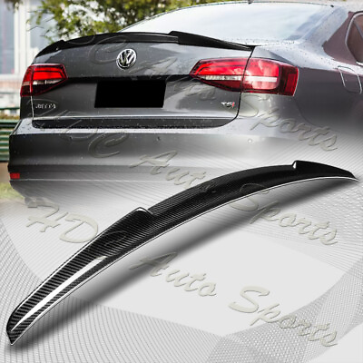 #ad For 2011 2018 Volkswagen VW Jetta V Style Real Carbon Fiber Trunk Spoiler Wing $129.99