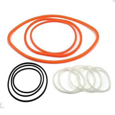 #ad Black Sealing Ring Dentate Strip Conveyor Red Rubber Roller Belt Rotary Tool 1Pc $11.24