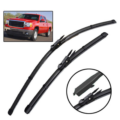 #ad 22quot;amp;22quot; Pair Bracketless Windshield Wiper Blades For Chevy Silverado 1500 07 13 $10.99