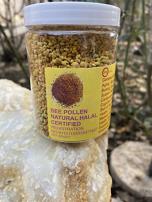 #ad Bee Pollen Granules 100% Organic All Natural HALAL CERTIFIED.5 Oz Jar $12.80
