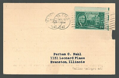 #ad US First Flight Cover Monarch Airlines Delta Colorado to Denver 1947 $0.99