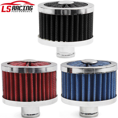 #ad US 1quot; Extra Flow Breather 1quot; Push In Vent Filter for Valve Cover Blue Red Black $11.68