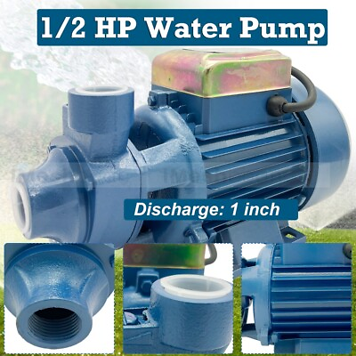 #ad #ad 1 2HP Clear Water Pump Electric Centrifugal Clean Water Industrial Farm Pool Pon $49.99