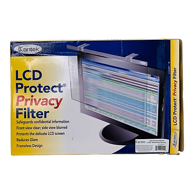 #ad Kantek LCD Privacy Anti Glare Filter for Widescreen 19quot; 20quot; Monitors $62.99