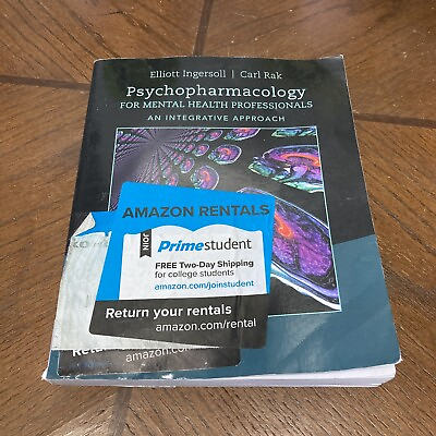 #ad Psychopharmacology for Mental Paperback by Ingersoll R. Elliott; Acceptable $59.59