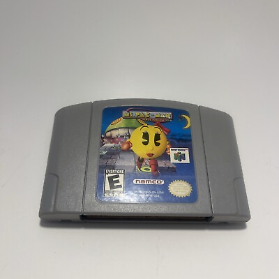 #ad Ms. Pac Man: Maze Madness N64 Nintendo 64 Cart Authentic Good Condition NICE $19.99