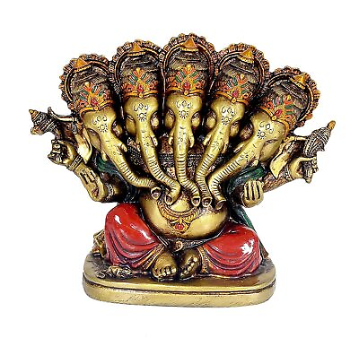 #ad Panchmukhi Lord Ganesha Ganesh Ganpati Idol Statue Murti for Decoration amp; Pooja $49.86