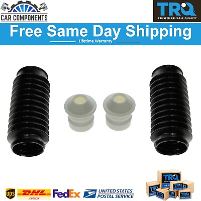 #ad TRQ New Shock Strut Boot Bellow amp; Bumper Pair of 2 For 1967 2011 Ford Chevy Audi $34.95