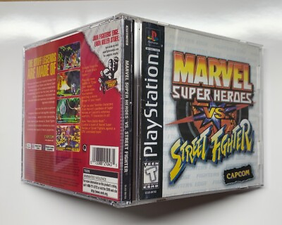 #ad Replacement Case Only Marvel Super Heroes VS Street Fighter Playstation PS1 $12.99