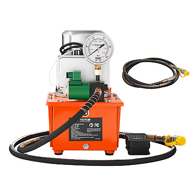 #ad VEVOR Electric Hydraulic Pump Single Acting Oil Pump 10000 PSI 8L Solenoid Valve $222.99