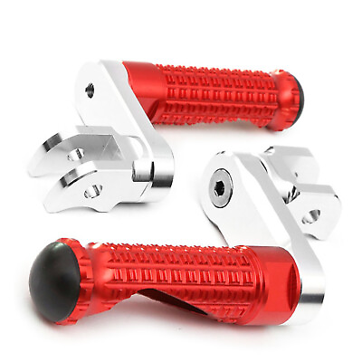 #ad Red 40mm Adjustable Front Foot Pegs MPRO For CB900F Hornet 02 04 05 06 07 $58.21