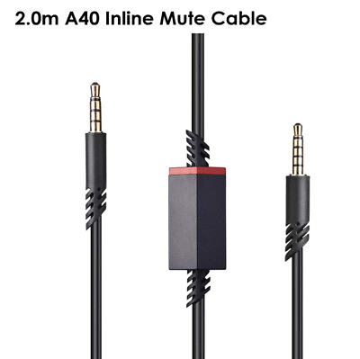 #ad 6.5 Ft Replacement For Astro A10 A40 Cable Inline Mute Gaming Headsets Cord $7.03