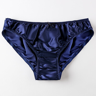 #ad 2 Pairs 100% Mulberry Silk Underwear Women Briefs Silk Lady Sexy Panties M 3xl $33.69