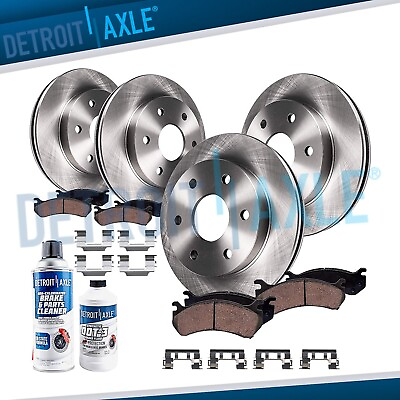 #ad Front amp; Rear Rotors Brake Pads for Chevrolet Traverse GMC Acadia Buick Enclave $194.72